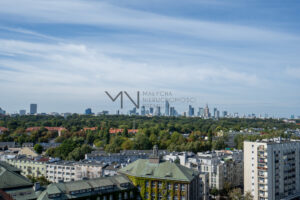 Mieszkanie z cudownym widokiem na Łazienki i panoramę Warszawy